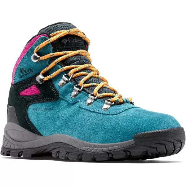 Columbia Womens Newton Ridge Plus Waterproof Amped Hiking BootPoseidon  Black