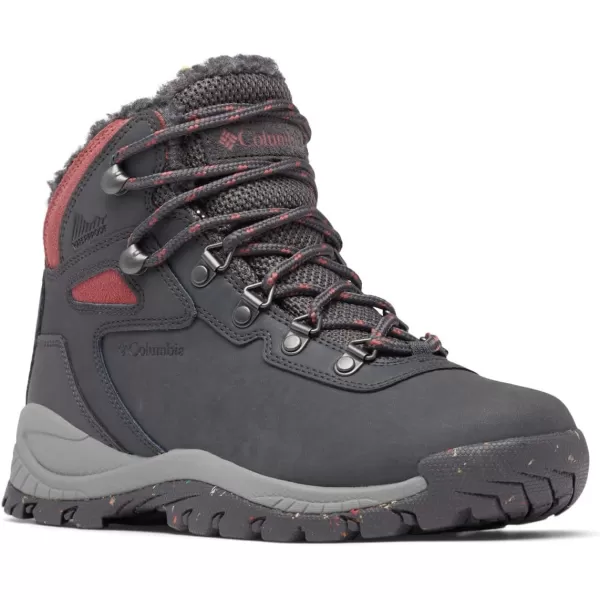 Columbia Womens Newton Ridge Waterproof OmniHeat Ii Hiking ShoeDark GreyBeetroot