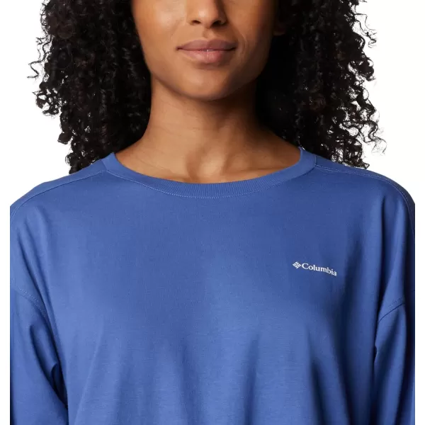 Columbia Womens North Cascades Branded Long Sleeve CrewEveVarsity Arch