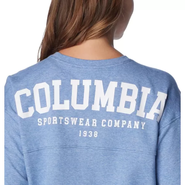 Columbia Womens North Cascades Branded Long Sleeve CrewEveVarsity Arch