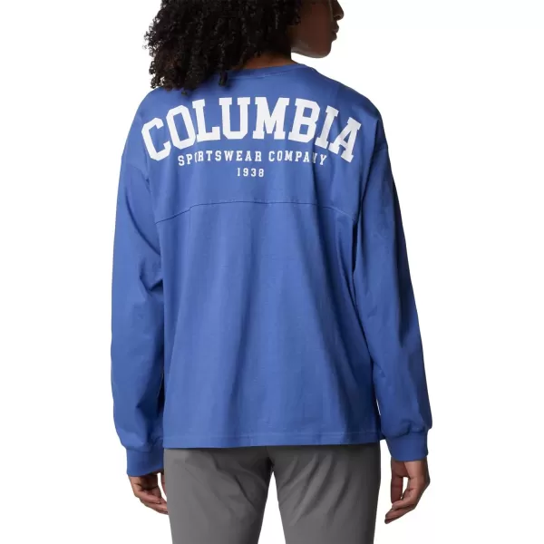 Columbia Womens North Cascades Branded Long Sleeve CrewEveVarsity Arch