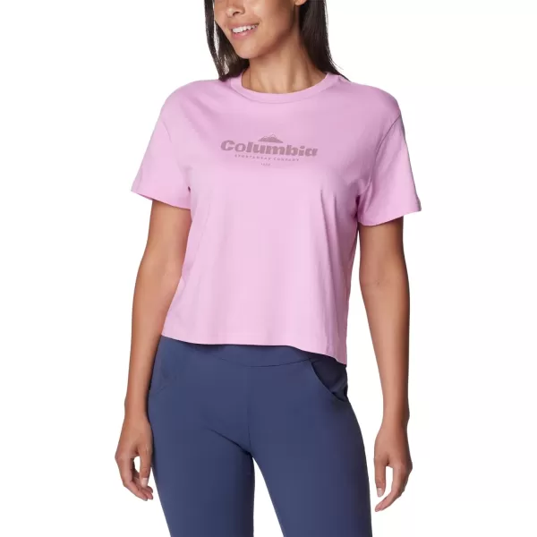 Columbia Womens North Cascades Cropped TeeCosmosElevated High