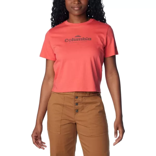 Columbia Womens North Cascades Cropped TeeJuicyElevated High