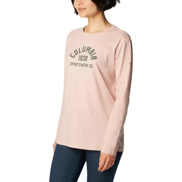 Columbia Womens North Cascades Ls TeeDusty Pink Night Wave College Life