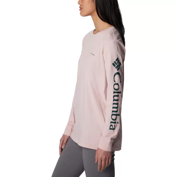 Columbia Womens North Cascades Ls TeeDusty Pink Night Wave Gem Columbia