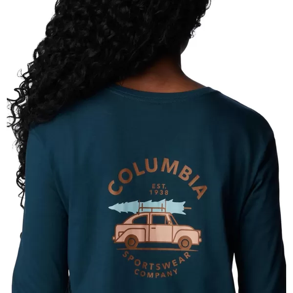 Columbia Womens North Cascades Ls TeeNight Wave Buggytree