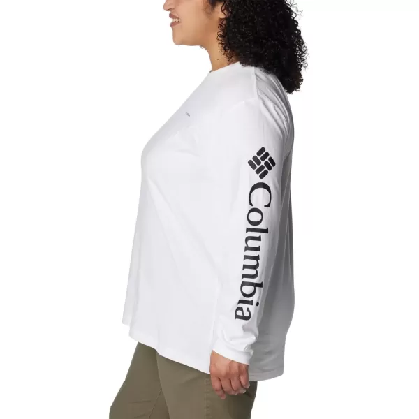 Columbia Womens North Cascades Ls TeeWhite Gem Columbia