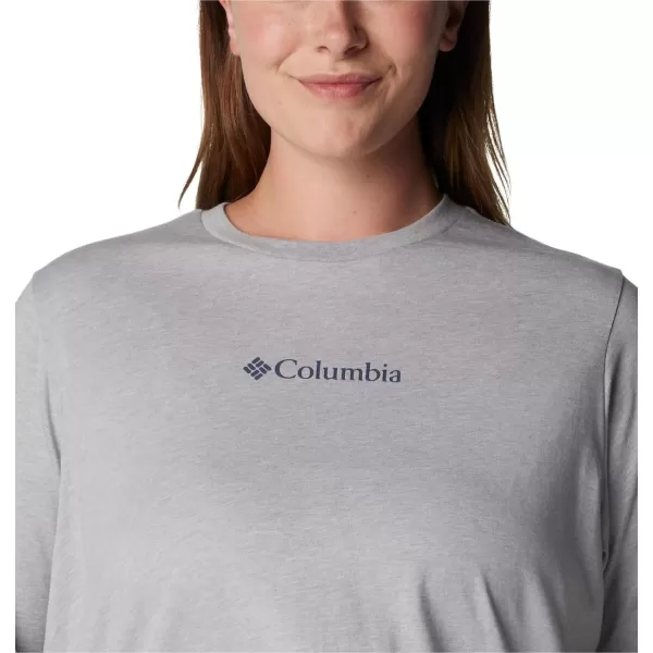 Columbia Womens North Cascades Relaxed TeeColumbia Grey Heather Csc Branded