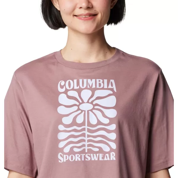 Columbia Womens North Cascades Relaxed TeeFigFloral Groove