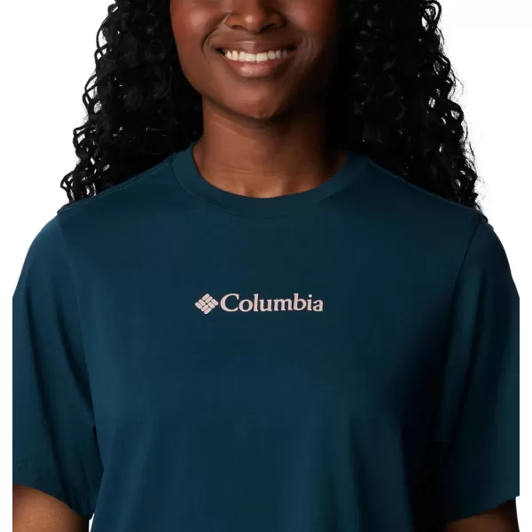 Columbia Womens North Cascades Relaxed TeeNight Wave Csc Branded