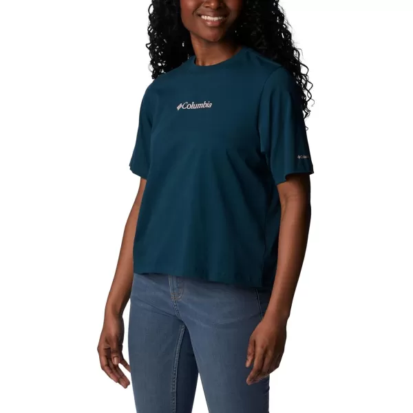 Columbia Womens North Cascades Relaxed TeeNight Wave Csc Branded