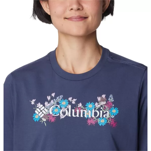 Columbia Womens North Cascades Relaxed TeeNocturnalBranded Bouquet