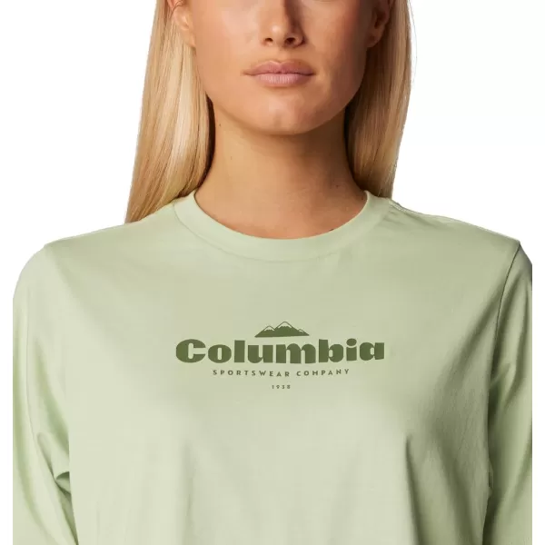 Columbia Womens North Cascades Relaxed TeeSage LeafElevated High