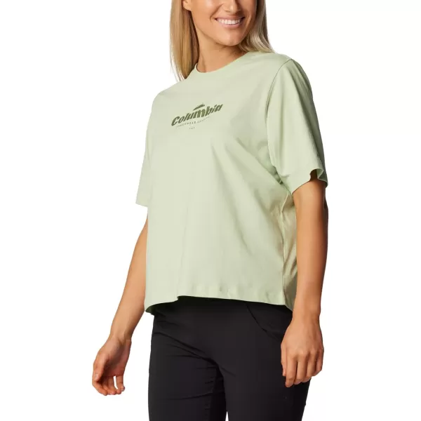 Columbia Womens North Cascades Relaxed TeeSage LeafElevated High