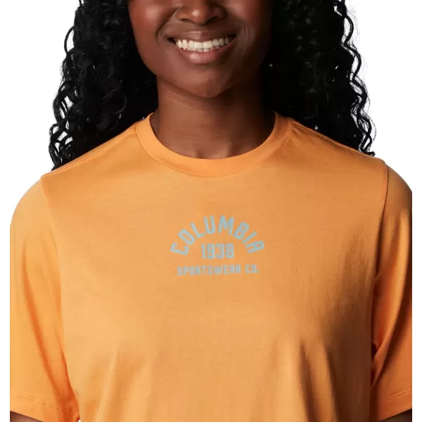 Columbia Womens North Cascades Relaxed TeeSunset Peach College Life