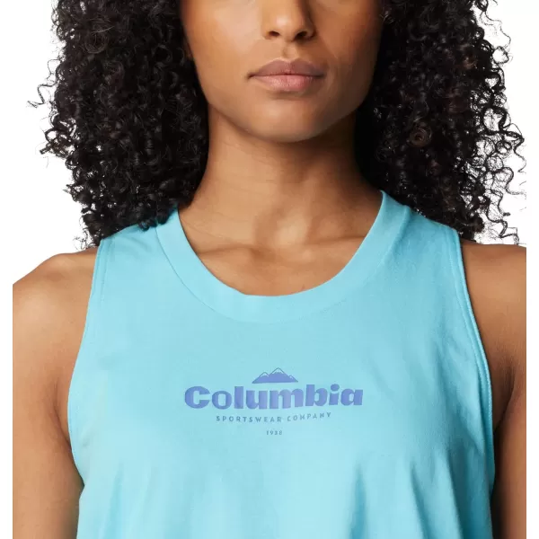 Columbia Womens North Cascades TankAquamarineElevated High Two