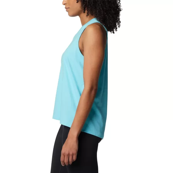 Columbia Womens North Cascades TankAquamarineElevated High Two
