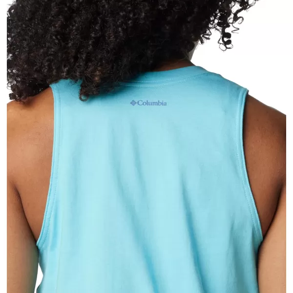 Columbia Womens North Cascades TankAquamarineElevated High Two
