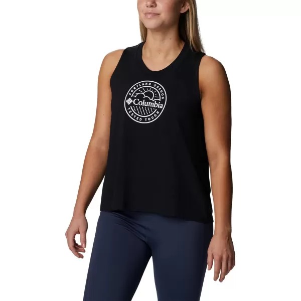 Columbia Womens North Cascades TankBlackGem Columbia Graphic