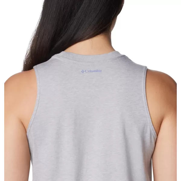 Columbia Womens North Cascades TankColumbia Grey HeatherCsc Emblem Two