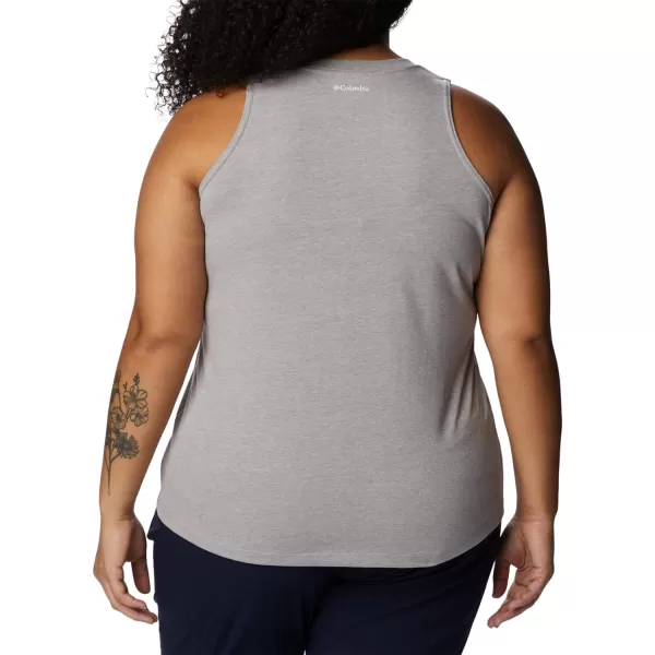 Columbia Womens North Cascades TankColumbia Grey HeatherInverted Brand Grx