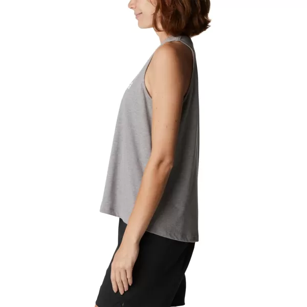 Columbia Womens North Cascades TankMonument HeatherWhite Branded
