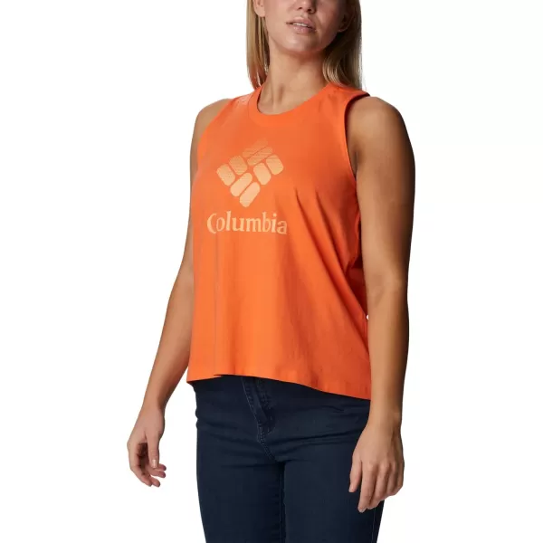 Columbia Womens North Cascades TankSunset OrangeCsc Stacked Gradient Grx