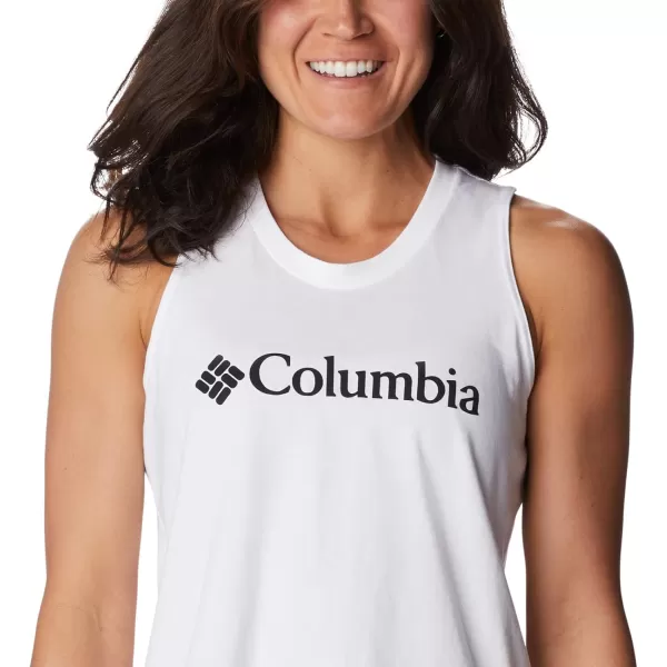 Columbia Womens North Cascades TankWhiteBlack Branded