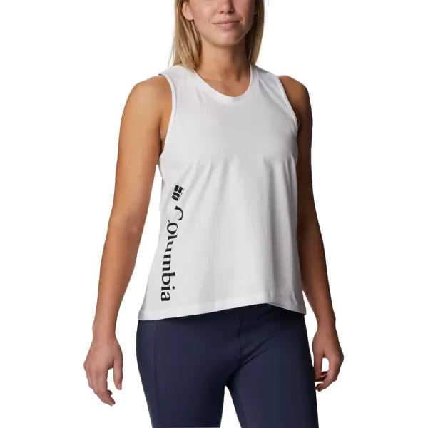 Columbia Womens North Cascades TankWhiteGem Columbia Graphic