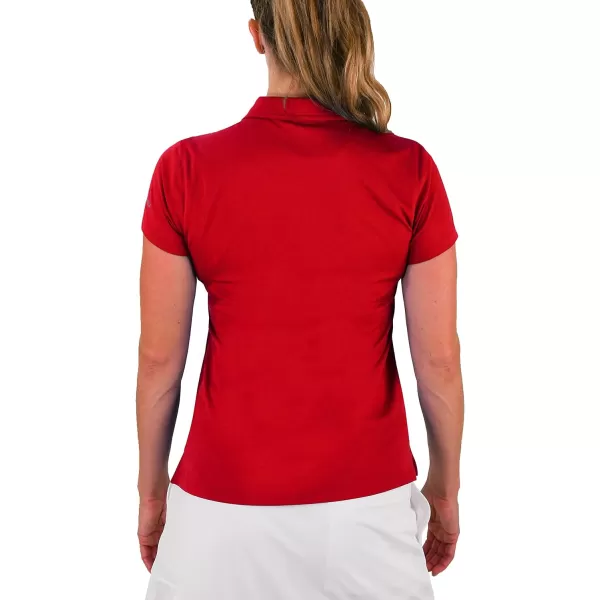 Columbia Womens OmniWick Wm Birdie PoloIntense Red