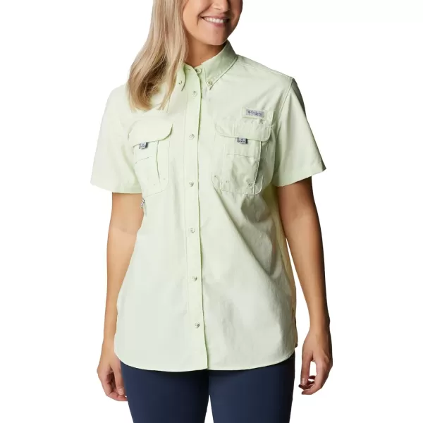 Columbia Womens PFG Bahama II UPF 30 Short Sleeve Fishing ShirtLight Lime