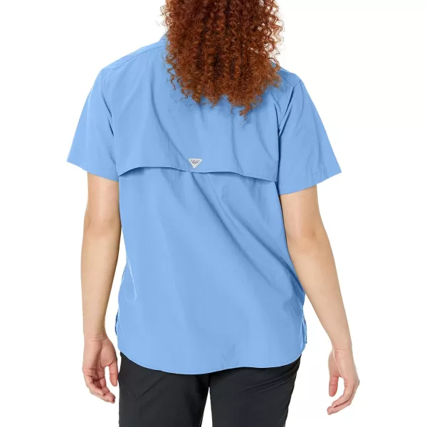 Columbia Womens PFG Bahama II UPF 30 Short Sleeve Fishing ShirtWhite Cap