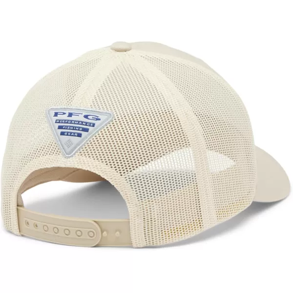 Columbia Womens PFG Fish Flag Snap BackFossilChalkFish Fade