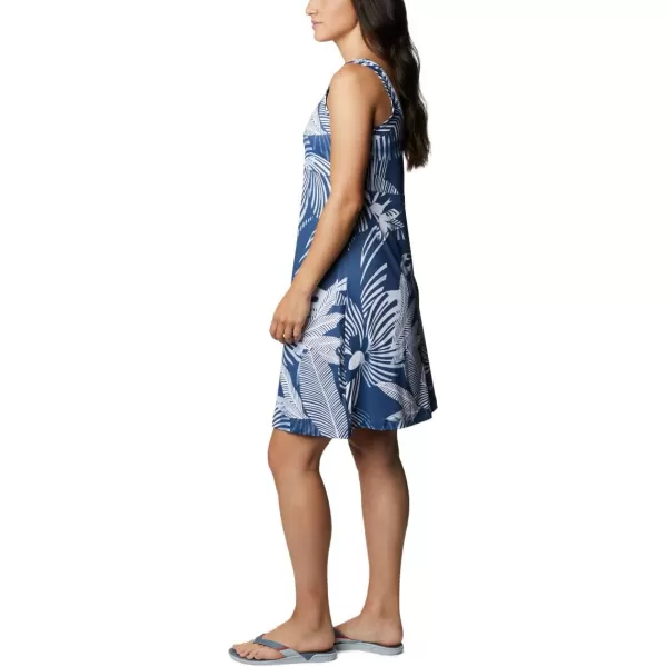 Columbia Womens PFG Freezer III DressCarbon Stencil Hibiscus Print