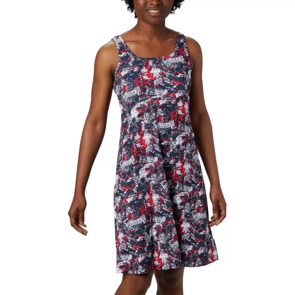 Columbia Womens PFG Freezer III DressCollegiate Navy Waterbrush Print