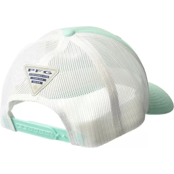Columbia Womens PFG Hooks Mesh Snap BackHigh CrownGulf Stream Black
