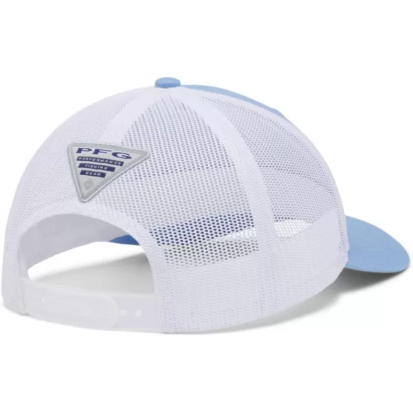 Columbia Womens PFG Hooks Mesh Snap BackHigh CrownWhite CapWhite
