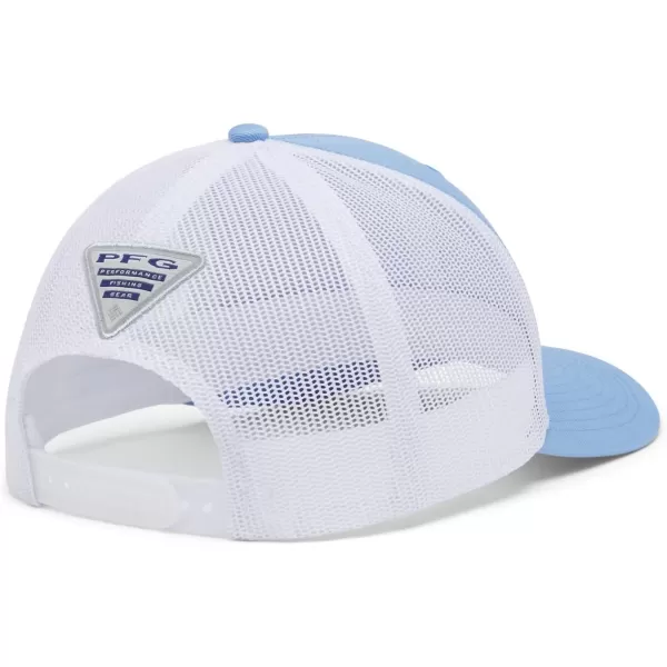 Columbia Womens PFG Hooks Mesh Snap BackHigh CrownWhite CapWhite
