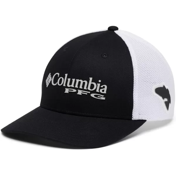 Columbia Womens PFG Logo Mesh Ball CapBlack