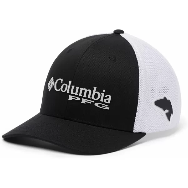 Columbia Womens PFG Logo Mesh Ball CapBlack