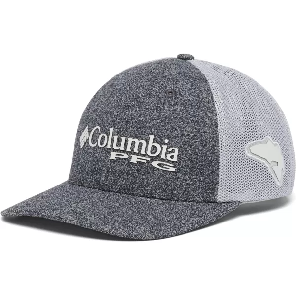 Columbia Womens PFG Logo Mesh Ball CapGrill HeatherCool Grey