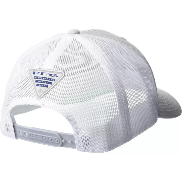 Columbia Womens PFG Logo Mesh Ball CapHigh CrownCool GreyKey West