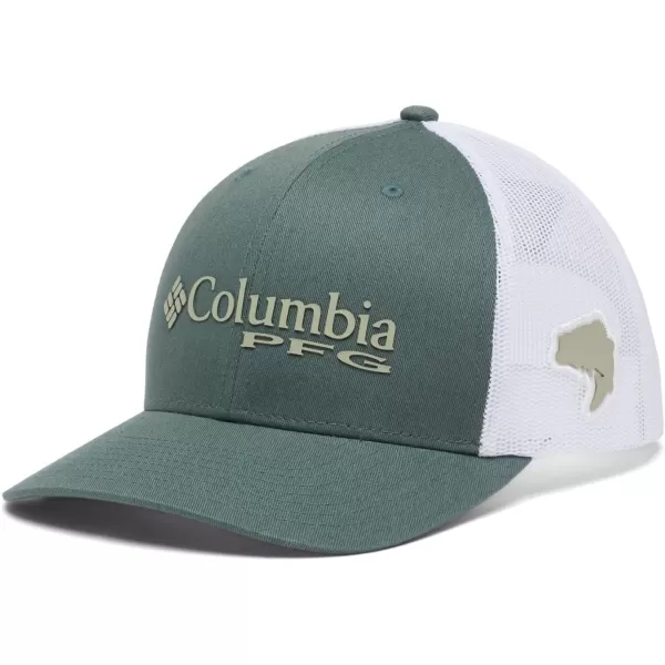 Columbia Womens PFG Logo Mesh Ball CapHigh CrownMetalSafari