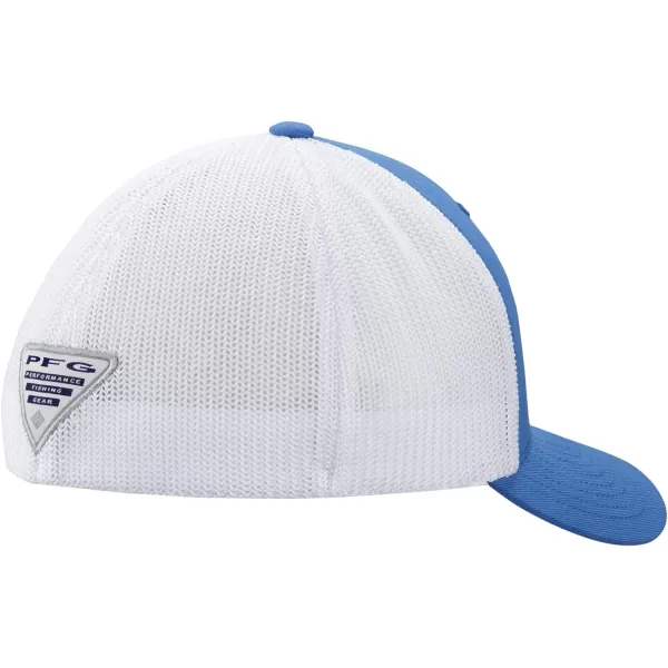 Columbia Womens PFG Logo Mesh Ball CapHigh CrownVivid Blue