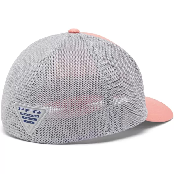 Columbia Womens PFG Logo Mesh Ball CapSalmon