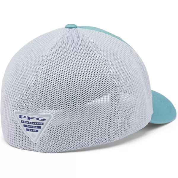 Columbia Womens PFG Logo Mesh Ball CapTranquil TealCool Grey