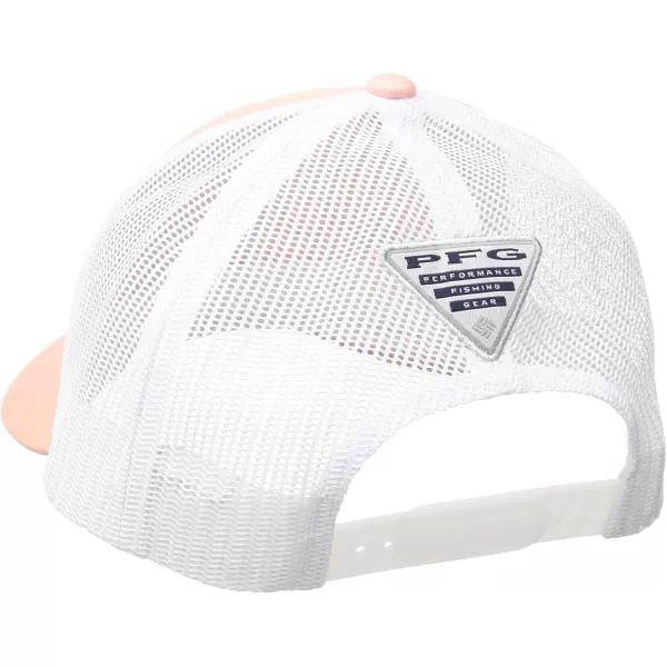 Columbia Womens PFG Mesh Ball CapTiki Pink Logo