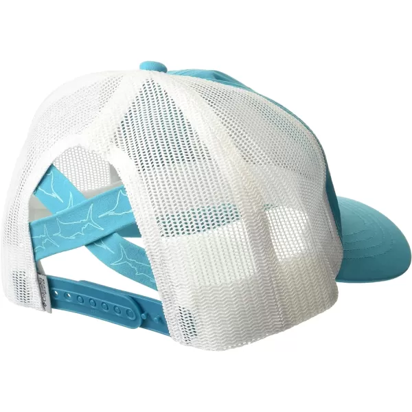 Columbia Womens PFG Ponytail Patch Snap BackOcean TealFish Friends