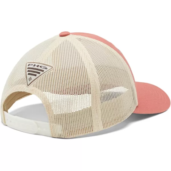 Columbia Womens PHG Game Flag Mesh Snap BackHighDark CoralFossil