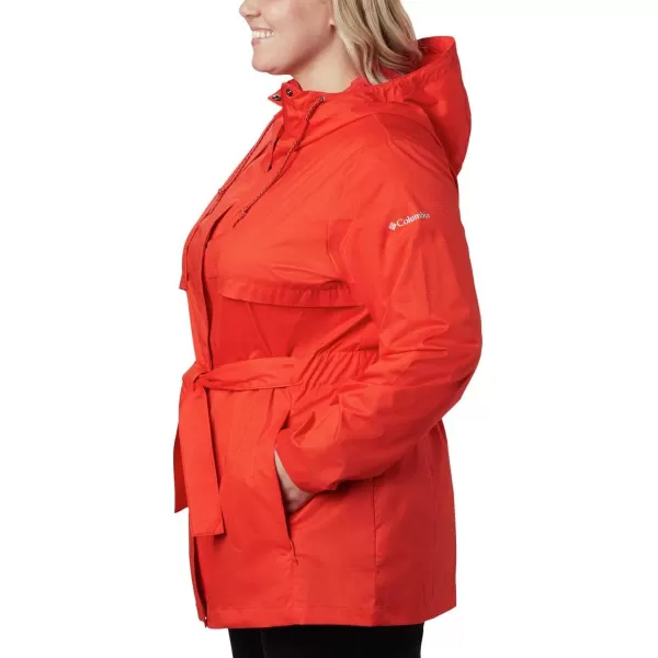 Columbia Womens Pardon My Trench Rain JacketBold Orange